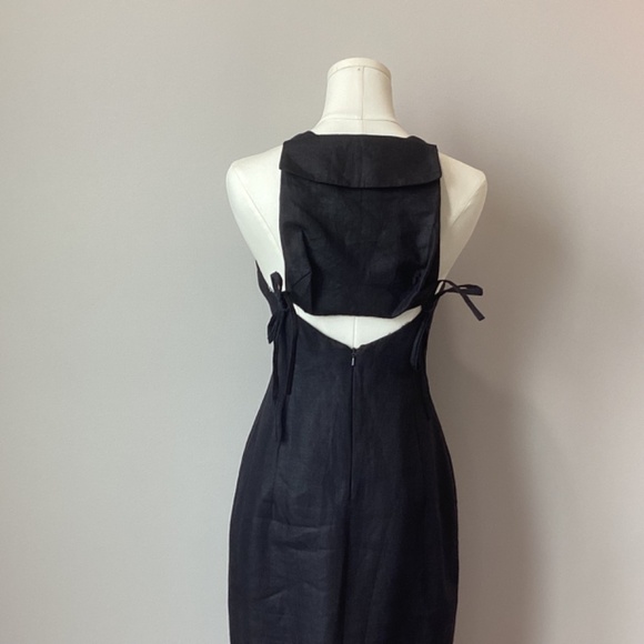 Karen Millen Linen Column Maxi Dress - UK 12 - Picture 8 of 11